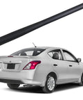 7 Inch Car Wash Proof Rubber Antenna For Nissan Versa 2012 To 2019, Internal Copper Coil Mast Replacement shown with car