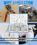 Heavy Duty 200 Piece Galvanized Steel Compression Springs In 20 Cool Sizes For Serious Home Repairs And DIY Mechanical Projects Requiring Reliable Coated Zinc Springs That Stand Up To Tough Jobs. 200-piece zinc-plated spring kit shown in case