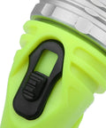 Close-up of latch on Beefy 4 AA Battery Diving Flashlight With LED Underwater Light For Snorkeling, Camping And Emergency Use