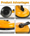 Close-up of Adjustable Vacuum Suction Seam Clamp showcasing powerful suction cup and thick rubber pad in yellow.