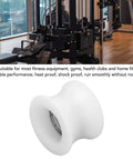 Bearing Pulley Wheel Set For Gym Gear 43mm Universal Rollers With Ball Bearing Cable Attachment For Home Gym And Health Club Machines Low Friction Quiet Operation, white gym pulley wheel