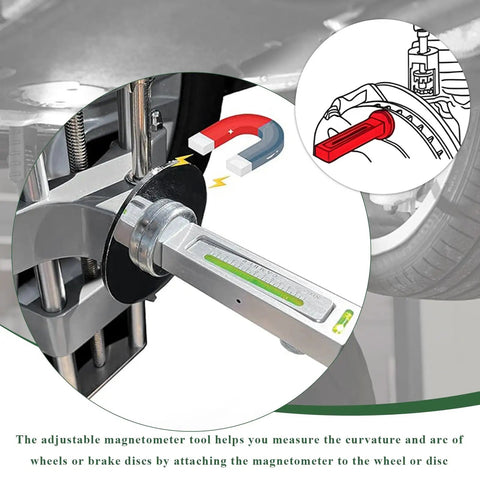 Adjustable Magnetic Wheel Alignment Gauge And Camber Caster Measurement Tool With Super Strong Magnetic Base That Takes The Guesswork Out And Keeps Your Wheels Straight While Saving You Serious Cash