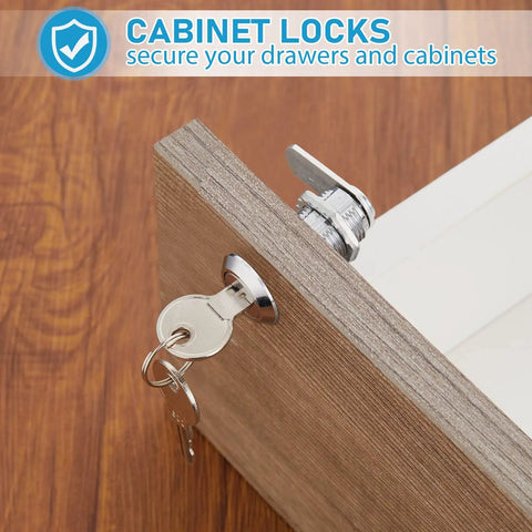 24 Piece Cabinet Lock Set For Drawers Mailboxes RV Storage Boxes With Keys Included 5/8 Inch Cylinder fits drawer lock