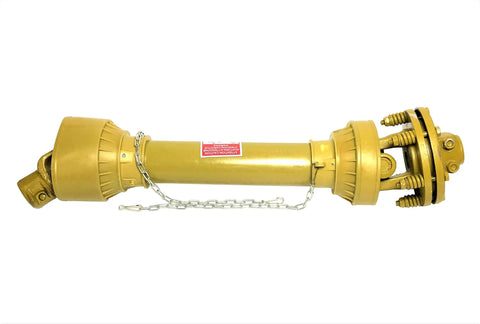 Beefy 41 Lb 3 Point PTO Shaft With Slip Clutch For Rotary Tillers One And Three Eighths Inch 6 Spline Round Ends