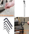 Harley Davidson Motorcycle Repair Tool Kit with tire gauge and hex keys for on the road maintenance and basic repairs