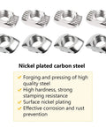 150 Pieces 2020 Series T Slot Nuts Hammer Head Fasteners Plated Carbon Steel Sliding M5 T Nuts with nickel plating and specifications