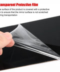 Peeling protective film from Panamera Pillar Post Trim Kit For 2010-2016 Porsche Glossy Black Door Window B Pillar Covers