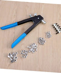 Rock Solid 86 Piece Rivet Nut Kit And Heavy Duty Tool For Metal Assembly Jobs Perfect For Steel Projects Electrical Wiring Ducts And General Fabrication Tasks With M5 M7 M8 Sizes Included In This Ultimate Rivnut Gun Set, with rivnuts