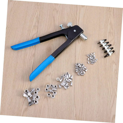 Rock Solid 86 Piece Rivet Nut Kit And Heavy Duty Tool For Metal Assembly Jobs Perfect For Steel Projects Electrical Wiring Ducts And General Fabrication Tasks With M5 M7 M8 Sizes Included In This Ultimate Rivnut Gun Set, with rivnuts