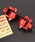 Two Piece 34T Differential And 13T Helical Gear Set For Arrma 1 To 10 And 1 To 8 Transmissions, chrome steel, on black surface.