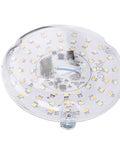 ANGGREK 4 Inch Ceiling Fan LED Light, 15W 3CCT Dimmable, 3000K 4000K circular LED light bulb with intricate circuitry.