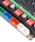 Close-up of 32 Bit Control Board For 3D Printer With ESP32 Dual Core 240MHz MCU Fast Beefy Reliable Additive Manufacturing Motherboard