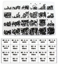 Self Tapping Electronic Screw Set For Computer DIY Gear And Repairs 700 Piece Kit With Black Plated Phillips Flathead Tiny Screws in Organizer