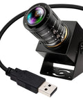 Five Megapixel Global Shutter USB Camera With Fifty FPS 2592x1944 Resolution 3.6 To 10mm Manual Zoom Lens Built For Lightburn Motion Capture