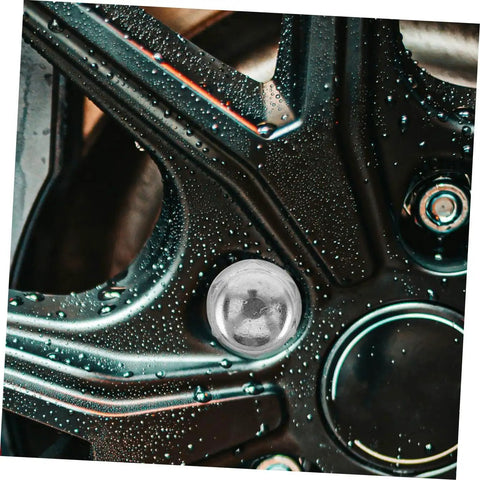 Close-up of alloy wheel flange with Alloy Wheel Hub Flange Bolts And Nuts Kit For ATV And Go Kart Easy Install Heavy Duty Screws