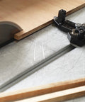 Thin Rip Jig Table Saw Guide For Precise Narrow Cuts With Dial Indicator Gauge Pro Grade For Repeats And Consistent Width 0 To 1 Inch Range 0.001 Inch Precision For Woodworking Projects installed on table saw