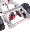 Beefed Up RC Car Chassis Frame For 1/12 MN82 LC79 Upgrade Kit Metal Frame Beam Replacement Parts in red aluminum