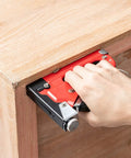 Heavy Duty 4 In 1 Upholstery Staple Gun With Remover And Adjustable Power for woodworking on wooden corner