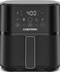 Compact Four Quart Air Fryer With Digital Touchscreen And Four Smart Presets Produces Straight Up Crispy Results In Minutes.