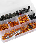 Dope 190 Piece Fairing Fasteners Nuts And Washers Kit for CBR600RR CBR900RR CBR1000RR CBR1100XX Iron Aluminum Durable Anti Corrosion Hardware Set