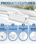 Snap In Nylon Window Sash Vent Stops For Vinyl Windows, features durable construction and precise fit, product image.