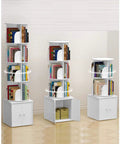 Solid Round Wall Coat Rack Featuring Four Or Eight Foldable Hooks For Entryway Organization Rustproof Metal Key Holder Multiuse Shelf with books.