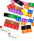 Rainbow Fraction Tiles Set For Kids And Classrooms, Durable EVA Foam Montessori Math Manipulatives shown with math equations.