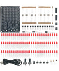 LED Chaser Soldering Practice Kit With 81 LEDs On A Handy PCB Board For STEM Electronics Projects And School Learning Diy EK1974 components