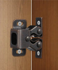 Double Roller Catch Cabinet Latches 16 Set With Soft Cushioned High Grade Material Reliable Spring Lock on wooden cabinet