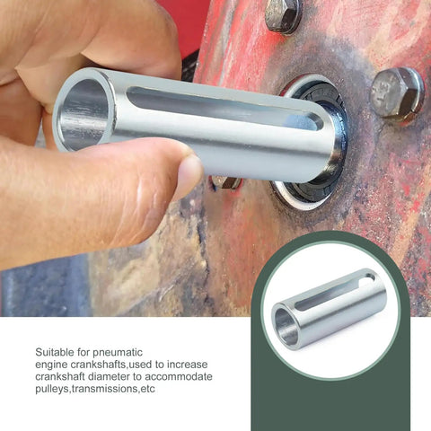 Three Quarters Inch To One Inch Shaft Adapter With Step Key Bushing High Heat Resistant Engine Crank Shaft Sleeve Universal Fit