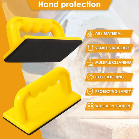 Five Piece Push Block And Stick Set For Table Saw And Router Table High Visibility Yellow Woodworking Safety Details