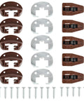 5 Pack Heavy Duty Drawer Slides With Plastic Guides, Metal Backplates And Rollers, Built To Last Shelf Rails For Home, Shop, And Commercial Use