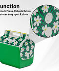 Cooler Lid Push Button Repair Kit With Springs Set 4 Pack Replacement Buttons And Springs For Playmate Style Coolers on patterned lid