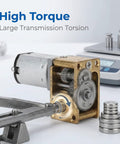 Micro DC Geared Electric Motor With Tiny Gear Reducer For Dope Low Voltage Projects At 3V 16 RPM Output Durable Gear Train
