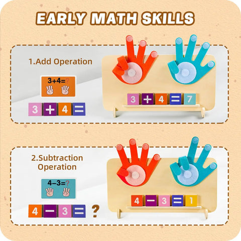Toddler Math Blocks Are A Solid Bang For Your Buck For Preschool And Homeschool Parents Who Want Totally Awesome Number Counting Cubes That Make Addition Subtraction A Piece Of Cake And Build Core Math Skills For Ages Three Plus - includes colorful math operation blocks for addition and subtraction with counting hands.