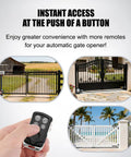 Replacement Gate Opener Remote For JUJIANG And GYXEL Openers, keychain transmitter near automatic swing and sliding gates