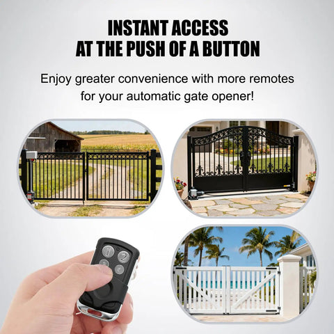 Replacement Gate Opener Remote For JUJIANG And GYXEL Openers, keychain transmitter near automatic swing and sliding gates