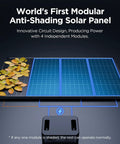 430W Anti Shading Bifacial Solar Panel Kit With Two 215W N Type 16BB Monocrystalline PV Modules shown with leaves