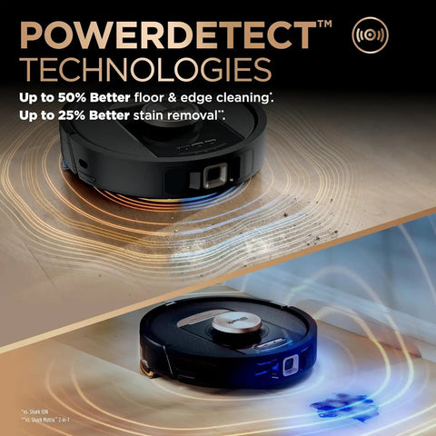 Image of Robot Vacuum And Mop Combo With PowerDetect NeverTouch Pro Hands Free Self Emptying and Refill in motion on a floor.