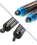 Close-up of Oil Filled 62mm RC Shock Absorber Kit For Tamiya TT 01 TT 02 Hyper Go One To Fourteen H14BM 14209 Losi Upgrades Blue.