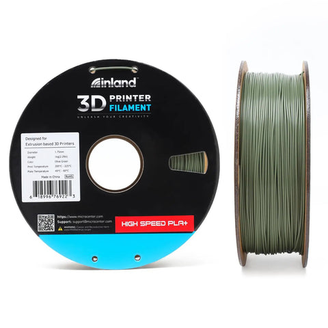 Solid High Speed PLA Plus Filament 1.75Mm 1Kg Olive Green Spool Brings Killer Precision And Zero Hassle To Your Rapid Desktop 3D Printing Sessions Plus Or Minus 0.03Mm Accuracy So You Can Easily Crush Complex Builds