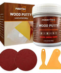 Walnut Wood Filler Putty 9.87 Oz Stainable And Paintable Repair Kit with sanding pads and applicators