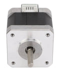 Beefy 42x40mm Stepper Motor Kit for 3D Printers and CNC Machines, Two-Phase 1.8 Degree Step Angle, High-Torque Replacement Motor with Solid Metal Construction for Mega X and Y Axis and Vyper Y Axis, front view