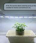 2Ft Suction Cup Plant Grow Light 12W LED Wall Mount Grow Lamp With Adjustable Height For Seed Starters over potted plant