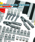 Gears Axles Pins Set For Technic Compatible Building Blocks Motors Wheels Tires Chain Link Connectors Shock Absorber