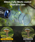 Three To Nine X Forty AO Rifle Scope With R4 Reticle And Crosshair, fully multi-coated lens, 90% transmittance comparison