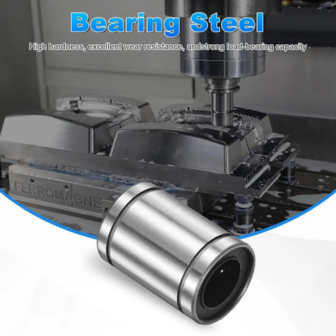 LM12UU Linear Ball Bearings 12mm Bore 21mm Outer Diameter 30mm Length 4 Pack Double Sided Rubber Sealed Linear Motion Bushings