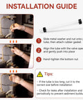 Installation guide for 9 Inch Steam Boiler Sight Glass Tube Clear Water Level Gauge Replacement For Boilers With 2 High-Temp Rubber Washers