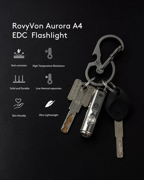 Super Bright Titanium Keychain Flashlight Six Hundred Fifty Lumens Usb C Rechargeable Edc Mini Pocket Torch on key ring