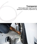 Heavy Duty TPU Pneumatic Hose 16mm OD 12mm ID 10m Roll Flexible Pro Grade Air Line in use for car tire inflation